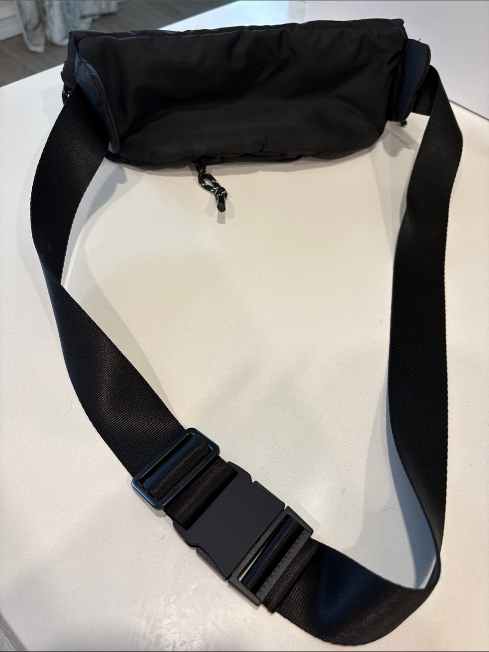 Stella McCartney Black Nylon Fanny Pack Belt Bag with Logo Patch - Picture 8 of 13